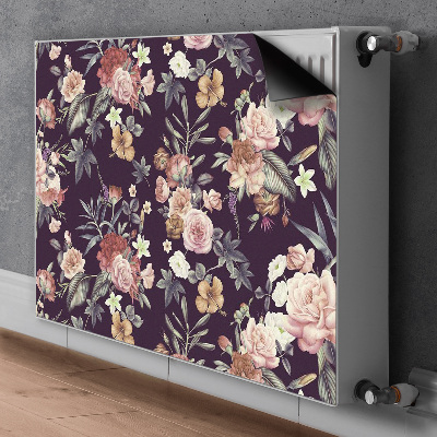 Printed radiator mat Garden flowers