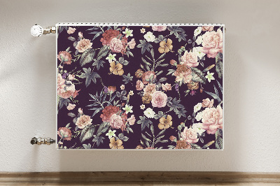 Printed radiator mat Garden flowers