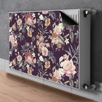 Printed radiator mat Garden flowers