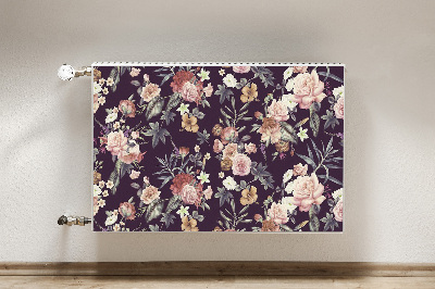 Printed radiator mat Garden flowers