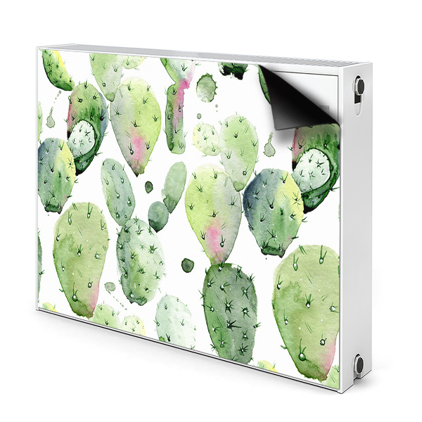 Decorative radiator cover Tropical cacti