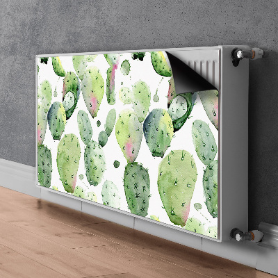 Decorative radiator cover Tropical cacti