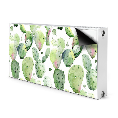 Decorative radiator cover Tropical cacti