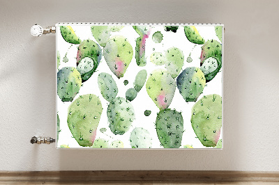 Decorative radiator cover Tropical cacti