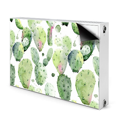 Decorative radiator cover Tropical cacti