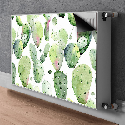 Decorative radiator cover Tropical cacti