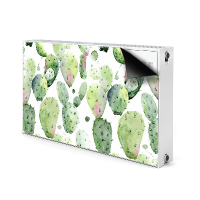 Decorative radiator cover Tropical cacti