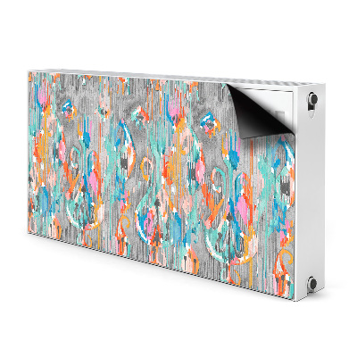 Magnetic radiator mat Graffiti