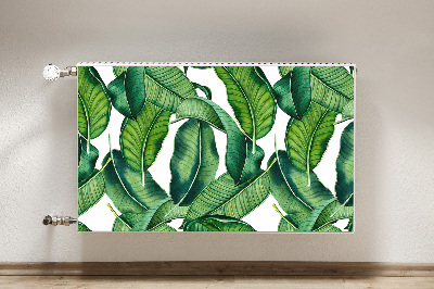 Magnetic radiator mat Green large leaves