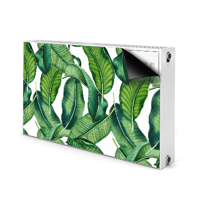 Magnetic radiator mat Green large leaves