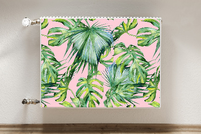 Decorative radiator cover Botanical art