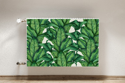 Printed radiator mat Botanical leaves