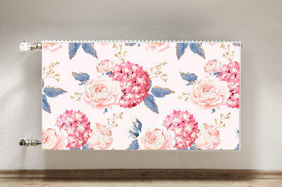 Magnetic radiator mat Hydrangeas