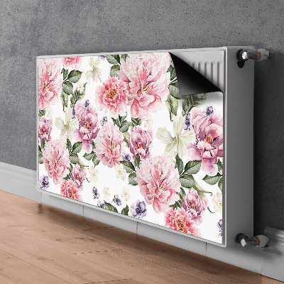 Decorative radiator cover Art flowers