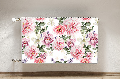 Decorative radiator cover Art flowers