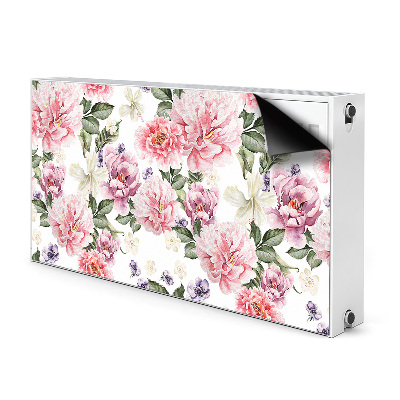 Decorative radiator cover Art flowers