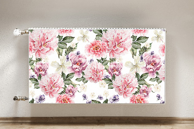 Decorative radiator cover Art flowers