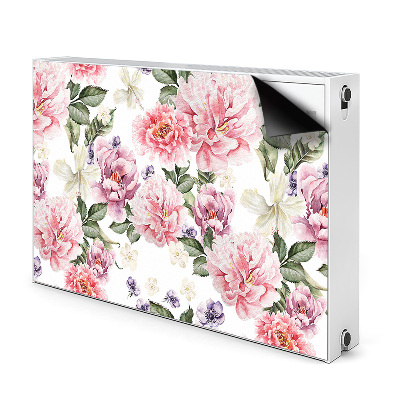 Decorative radiator cover Art flowers