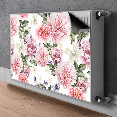 Decorative radiator cover Art flowers