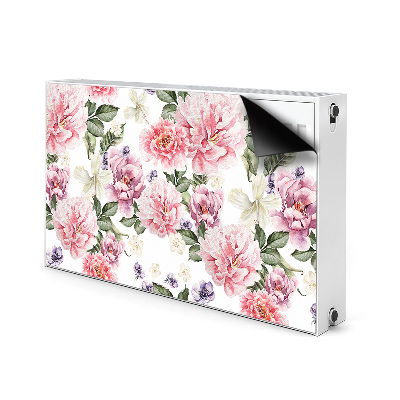 Decorative radiator cover Art flowers