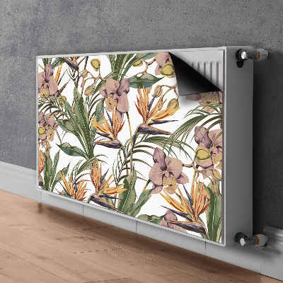 Radiator cover Botanical leaves