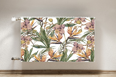 Radiator cover Botanical leaves