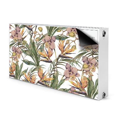 Radiator cover Botanical leaves