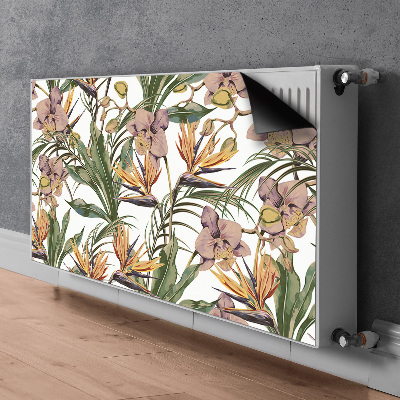 Radiator cover Botanical leaves