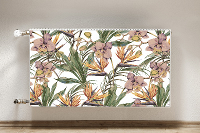 Radiator cover Botanical leaves