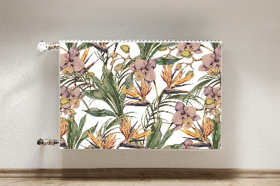 Radiator cover Botanical leaves