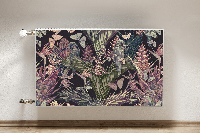 Magnetic radiator mat Birds and leaves