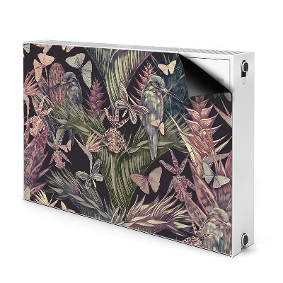 Magnetic radiator mat Birds and leaves