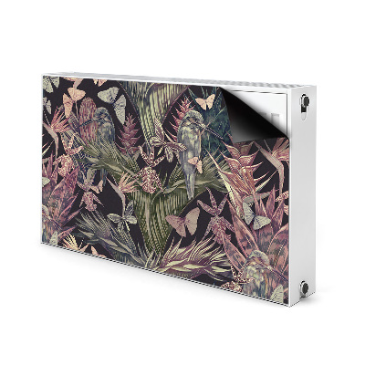 Magnetic radiator mat Birds and leaves