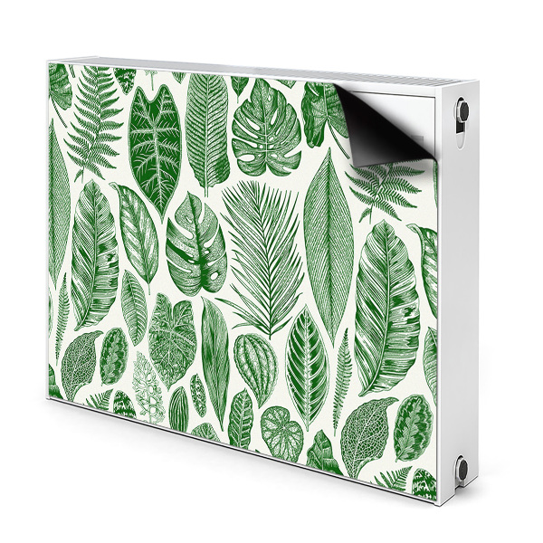 Decorative radiator mat Palm leaves