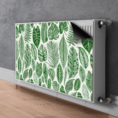 Decorative radiator mat Palm leaves