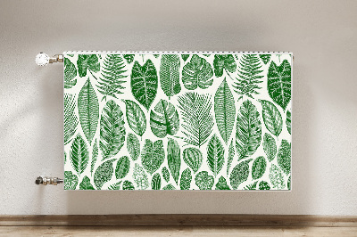 Decorative radiator mat Palm leaves