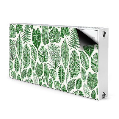 Decorative radiator mat Palm leaves