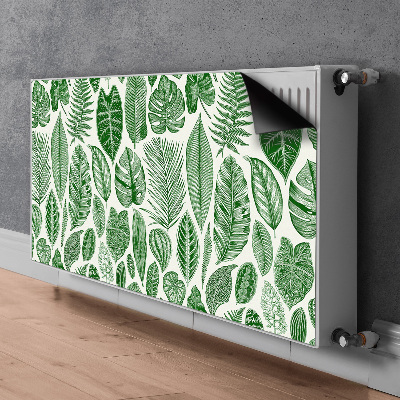 Decorative radiator mat Palm leaves