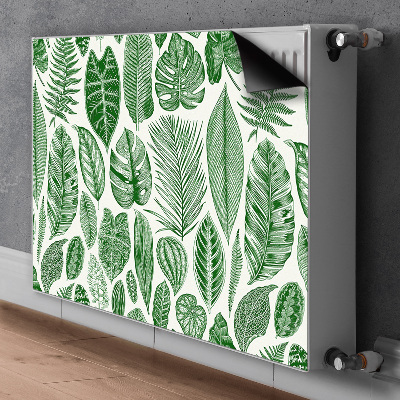 Decorative radiator mat Palm leaves