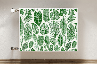 Decorative radiator mat Palm leaves