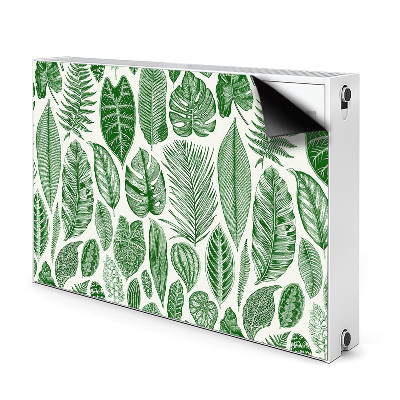 Decorative radiator mat Palm leaves