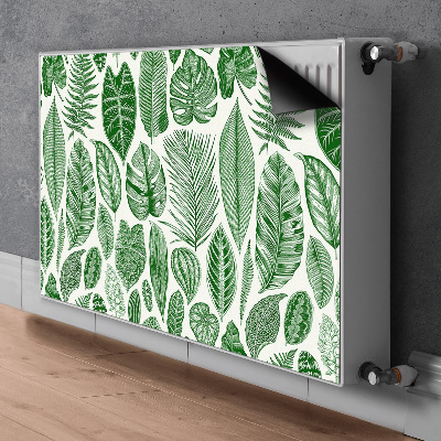 Decorative radiator mat Palm leaves