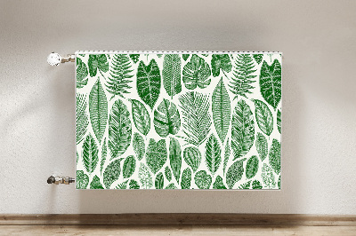 Decorative radiator mat Palm leaves