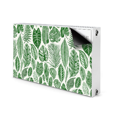 Decorative radiator mat Palm leaves