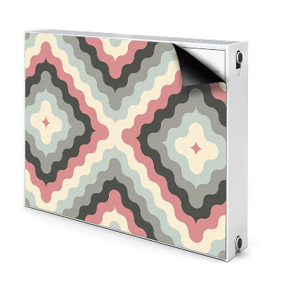 Magnetic radiator mat Retro illusion