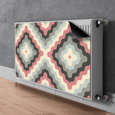 Magnetic radiator mat Retro illusion