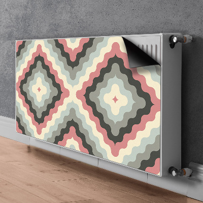 Magnetic radiator mat Retro illusion