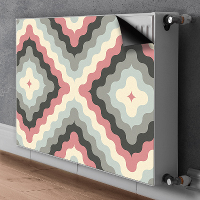 Magnetic radiator mat Retro illusion