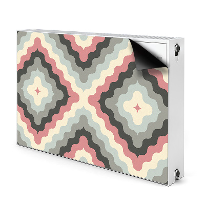 Magnetic radiator mat Retro illusion