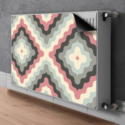 Magnetic radiator mat Retro illusion